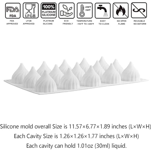 Cone Whirlwind Onion Silicone Mousse Cake Mold