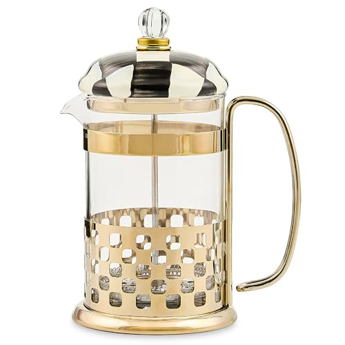 Coffee French Press (Courtly Check)