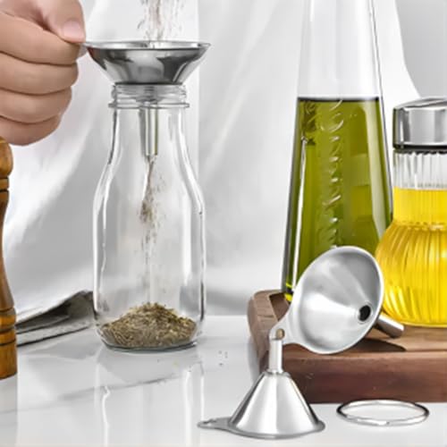 Funnels for Kitchen Bottle Filling (3pcs mini Funnel set)
