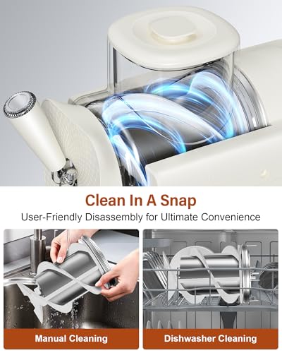 Slush Machine & Ice Cream Maker Machine 2 (75OZ 2-IN-1 - White)