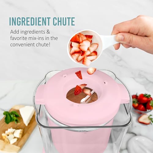 Electric Ice Cream Maker (2 QT / Stainless Pink)