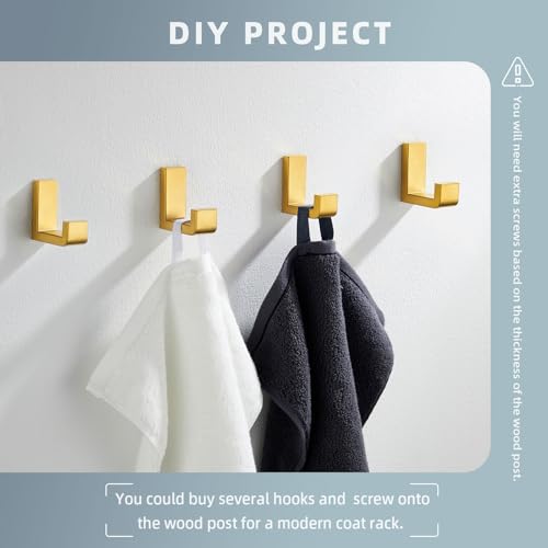 Towel Hooks Brushed Dark Gold (2 Pack / Brushed Dark Gold)