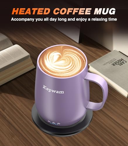 Self Heating Coffee Mug T2 (Lilac Violet / 16oz)