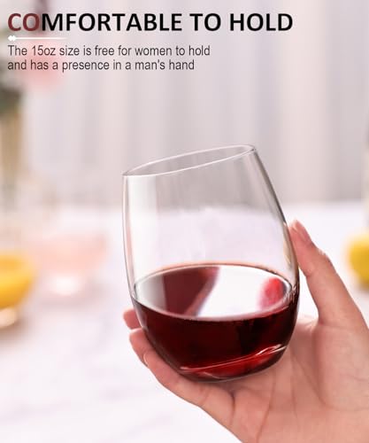 Wine Glasses Set (Set of 12-15 oz)