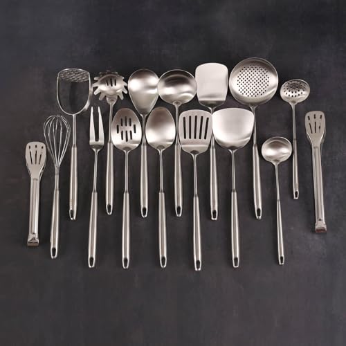 18 10 Stainless Steel Cooking Utensils Set (16-Pieces)