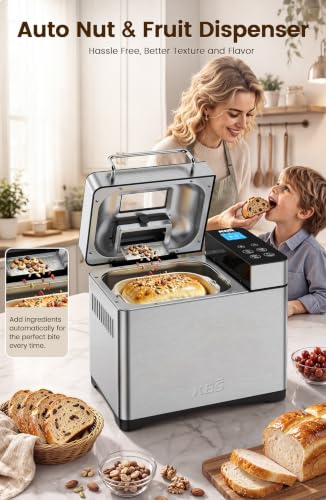 Pro 710W 2.2LB Bread Maker (Silver Stainless Steel)