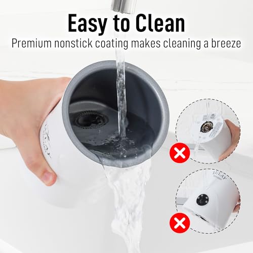 Zulay 4-in-1 Milk Frother and Steamer - Automatic Hot and Cold Foam Maker with Auto Shut Off & Temperature Control for Coffee, Latte, Cappuccino, Hot Chocolate - White (Clear White / Frother Steamer)