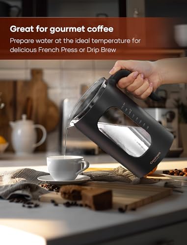 Electric Tea Kettle with Infuser (Dark Gray)