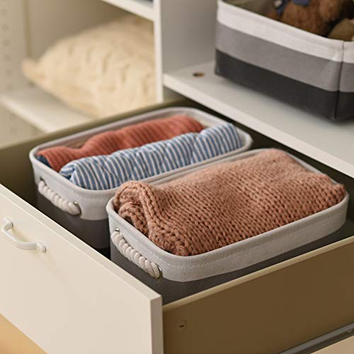 Small Storage Baskets for Shelves (Gray Gradient / Small (Pack of 6))
