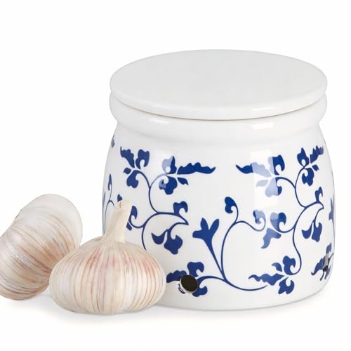 Terracotta Garlic Storage Container