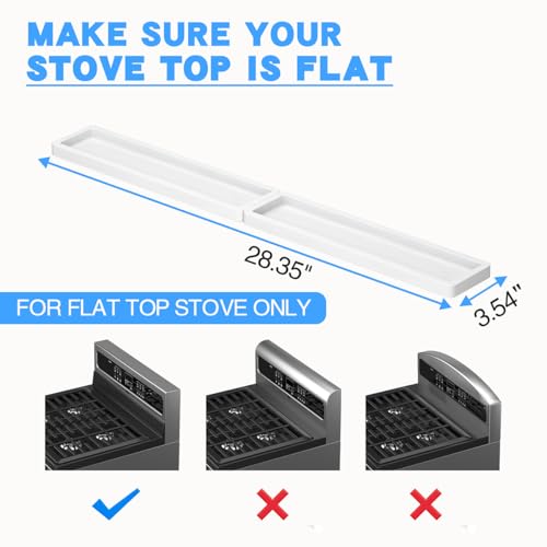 Magnetic Stove Top Shelf for 30" Stoves (White)