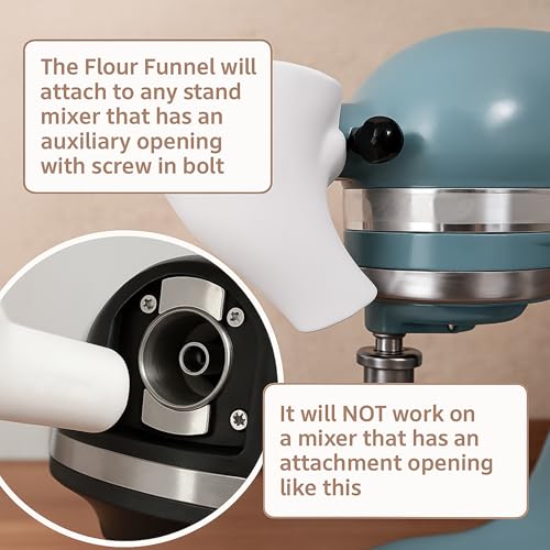 Flour Funnel for Kitchen Aid Mixer