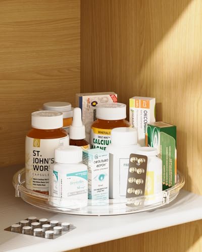 2 Pack Lazy Susan Organizer 9 inch Lazy Susan Turntable for Cabinet (2 Count)