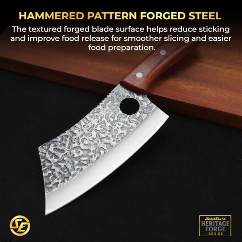 Meat Cleaver Forged Butcher Knife Meat Cutting Knife Kitchen Knives BBQ