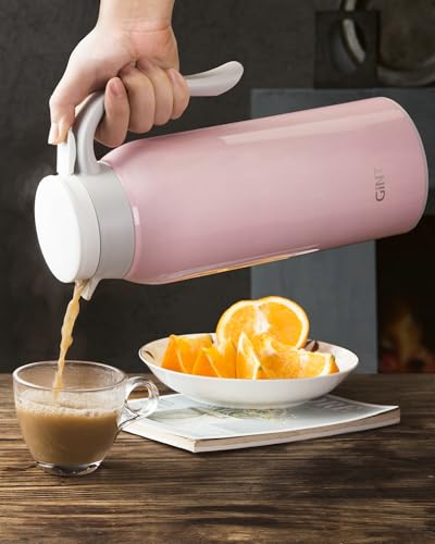 51 Oz Stainless Steel Thermal Coffee Carafe (Pink / 50.7 Ounces)