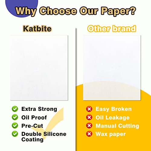 500 Pcs Parchment Paper Baking Sheets