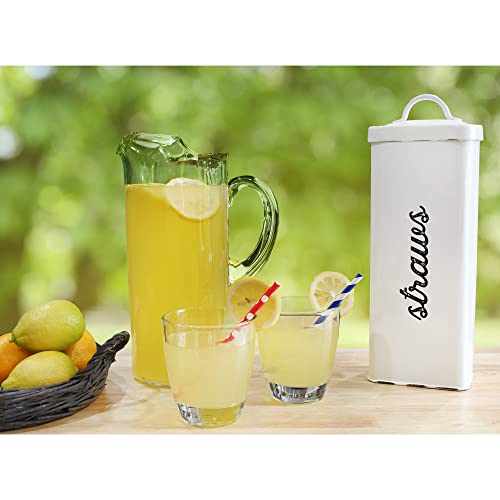 Farmhouse Enamelware Straw Holder