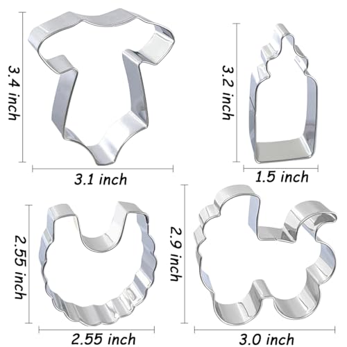 Baby Shower Cookie Cutters 8Pcs (Baby Shower 8Pcs)