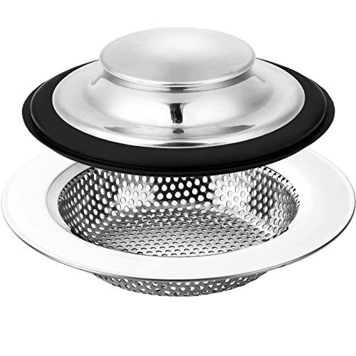 Kitchen Sink Strainer and Sink Stopper (3 PCS)