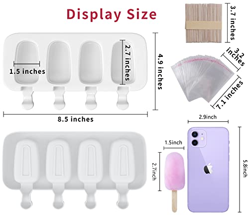 Popsicle Molds Set of 3 (White / Large)