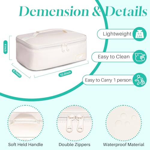 NOL Insulated Lunch Bag for Adults (Cream / Small (4.5 Liters))