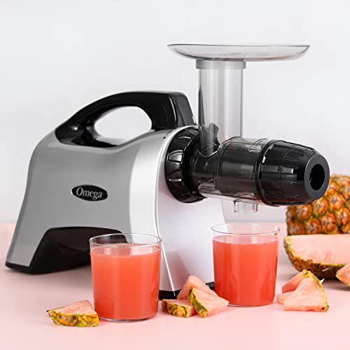 Juicer NC1000HDS Juice Extractor and Nutrition System Slow Masticating BPA (Silver)