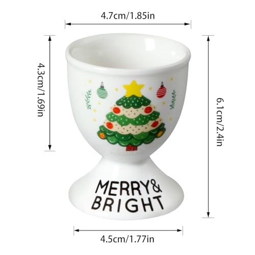 Christmas Ceramic Egg Cups (Xmas)