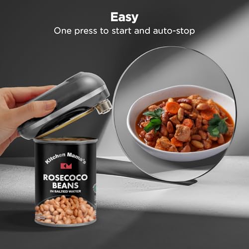 Mini Plus Rechargeable Electric Can Opener (Metal Gray)