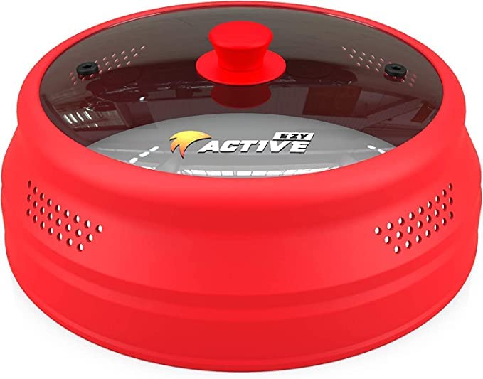 Collapsible Microwave Cover for Food (Red)