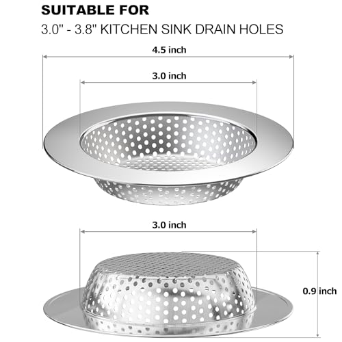 2PCS Kitchen Sink Drain Strainer (2 Count)