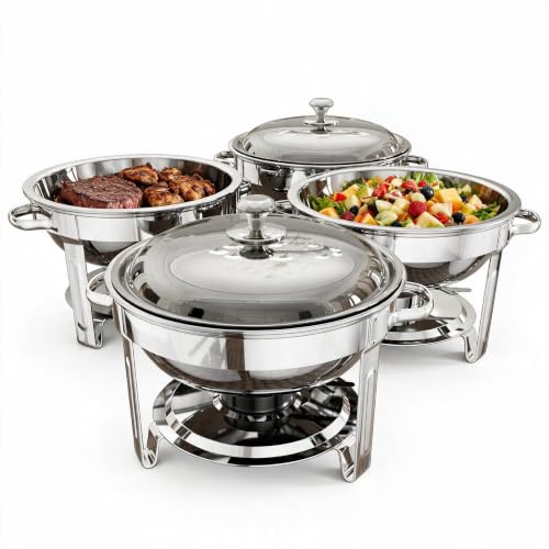 Chafing Dishes for Buffet (Silver 4)