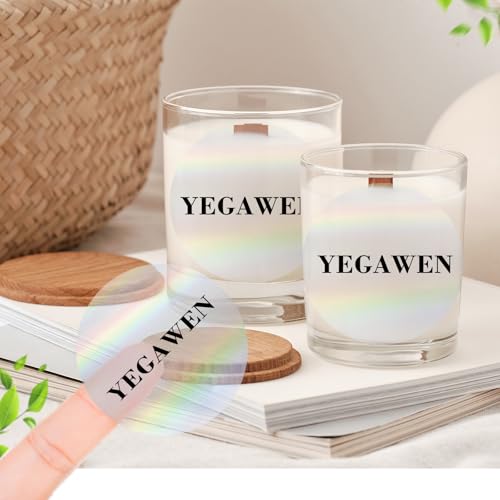 3" Round Transparent Clear Thermal Label Stickers (Holographic Transparent / circle-3 inch)