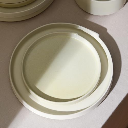 Bao 4 Piece Salad Plate Set Stoneware (Beige / 4-Piece - Salad Plate)