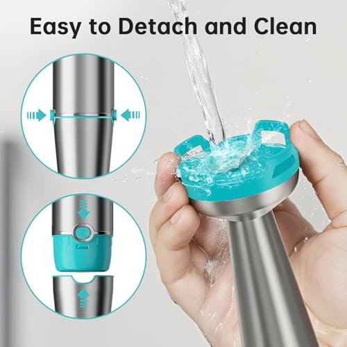 Immersion Blender Handheld 5 in 1 Hand Blender Set 1100W Heavy Duty (Cyan Blue / 5 in 1)