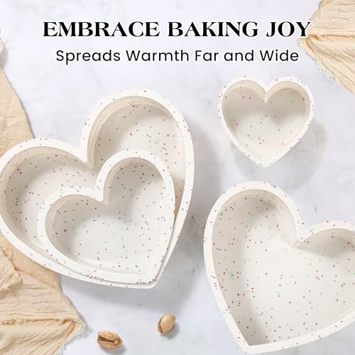 8 Inch Heart Shaped Silicone Cake Pans (Heart / 8 inch)
