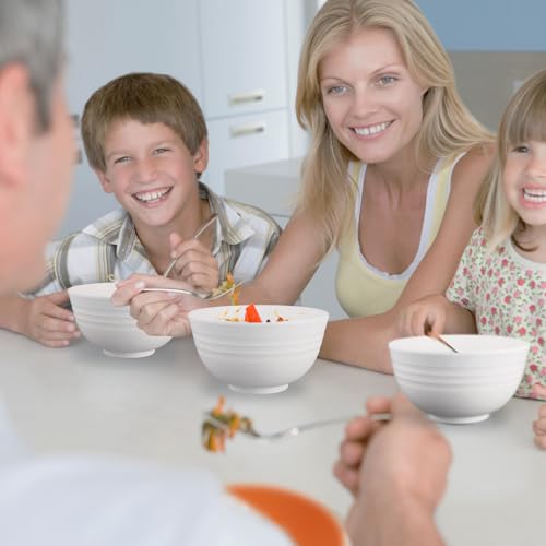 Wheat Straw Bowls Set of 8 (26 oz / White)