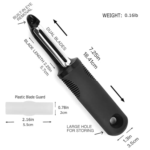 Vegetable Peeler (Standard / Black/Silver-01)