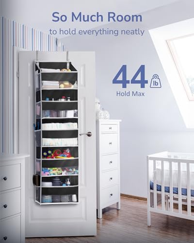 1 Pack Over The Door Organizer (Black / 1 Pack-5 Tier)