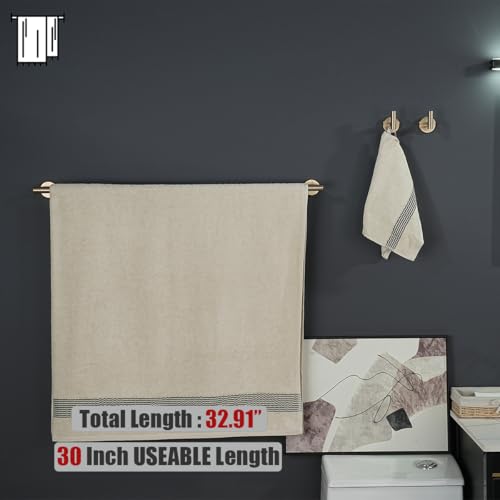 Champagne Bronze Bath Towel Bar (Champagne Bronze / 33 Inch)