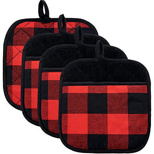 4 Pack Pot Holders for Kitchen Clearance (4 Count)