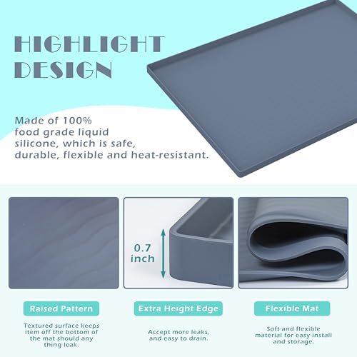 Waterproof Silicone Under Sink Mat 40'' x 22'' Shelf Liner for Kitchen and Bathroom (880 sq in)