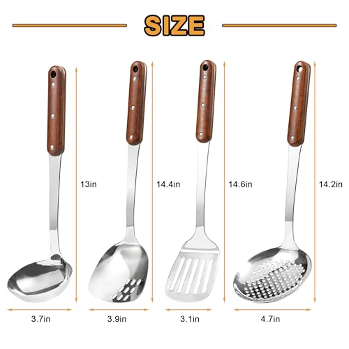 Stainless Steel Wok Spatula (4 Count)