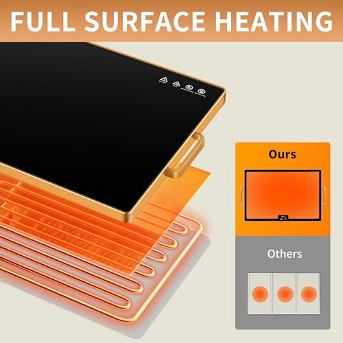 Electric Warming Tray (Black / Extra Large 32"x18")