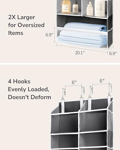 Over the Door Organizer (Dark Grey / 1 Pack-Extra Large)