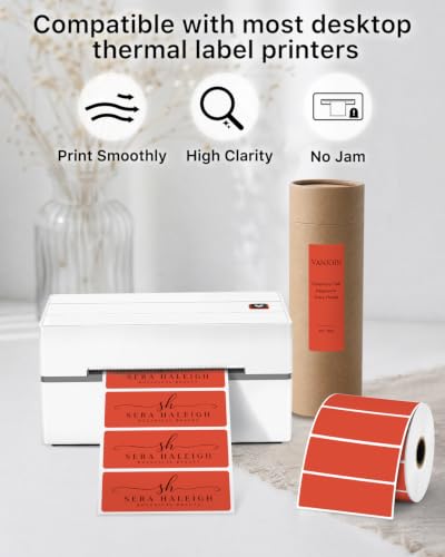 3x1 Inch Thermal Labels (3"x1" / Red)