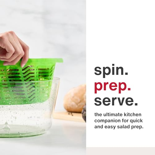 Easy Spin 2 AquaVent Large Salad Spinner (New Green Easy Spin / Large)