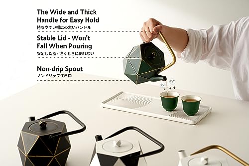 Cast Iron Teapot (1.7 Quarts / Green Diamond)