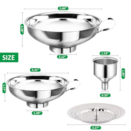 Canning Funnel with Strainer
