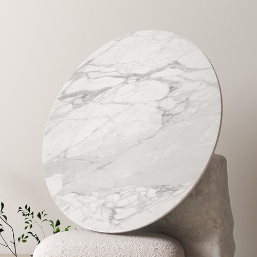23.6" Lazy Susan for Table Top Sintered Stone Rotating Serving Tray for Dining Table