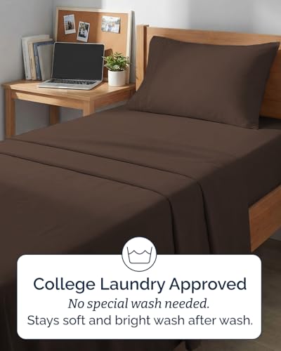 Twin XL 3 Piece Sheet Set (09 - Brown / Twin XL)